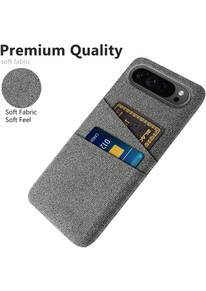 Google Pixel 9 Pro Çift Kumaş Dokulu Sert Pc Kapağı (Yurt Dışından) modelleri