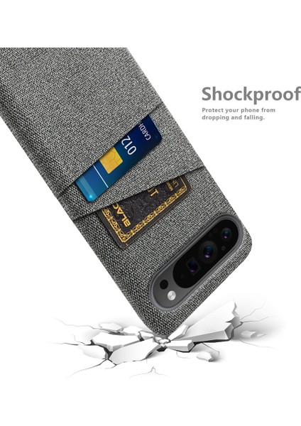 Google Pixel 9 Pro Çift Kumaş Dokulu Sert Pc Kapağı (Yurt Dışından) fırsatları