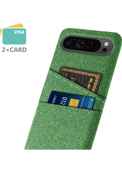 Google Pixel 9 Pro Çift Kumaş Dokulu Sert Pc Kapağı (Yurt Dışından) fiyatları