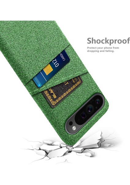 Google Pixel 9 Pro Çift Kumaş Dokulu Sert Pc Kapağı (Yurt Dışından) fırsatları