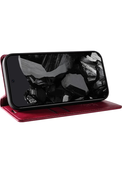 Google Pixel 9 Pro Manyetik Kapatma Darbeye Dayanıklı Çevirmeli Telefon Kapağı (Yurt Dışından) fırsatları