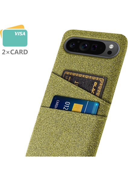 Google Pixel 9 Pro Çift Kumaş Dokulu Sert Pc Kapağı (Yurt Dışından) fiyatları