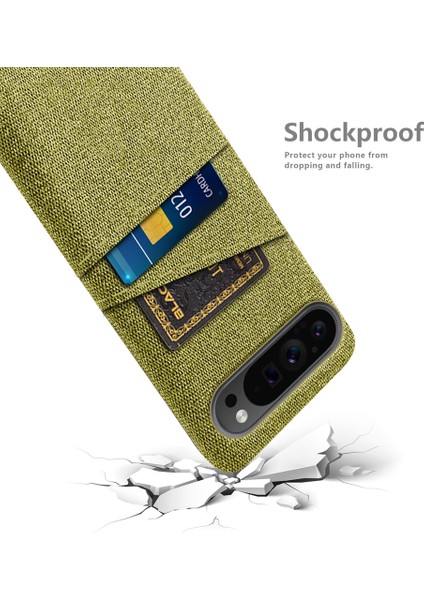 Google Pixel 9 Pro Çift Kumaş Dokulu Sert Pc Kapağı (Yurt Dışından) fırsatları