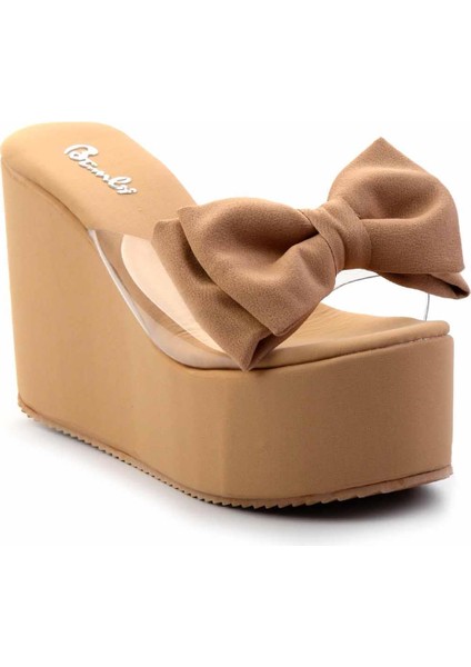 Nude Kumaş Kadın Terlik K04534020204