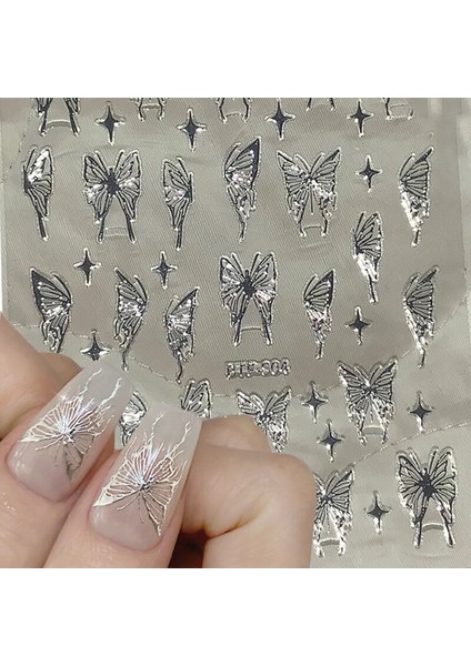 1 Adet Altın Gümüş Kelebek Tırnak Çıkartmalar Dıy Bronzlaştırıcı Lazer Yıldız Kalp Ay Güneş Yapışkanlı Çıkartmalar Tırnak Sanat Aksesuarları Dekorasyon (Yurt Dışından) fiyatları