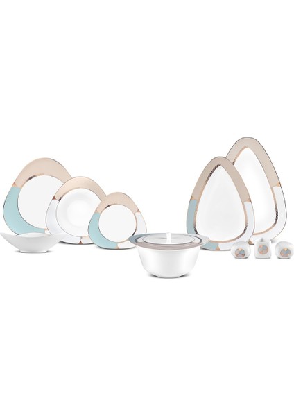 Fine Pearl Extra Abraca 62 Parça 12 Kişilik Yemek Takımı Gold indirimleri