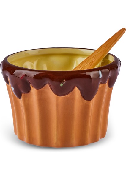 Cherry On Top 3'lü Kaşıklı Dondurma Kasesi 200 ml modelleri