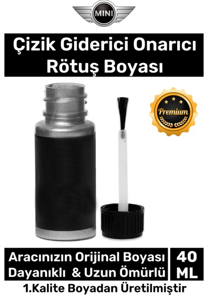Özel Suya Dayanıklı Mini Cooper Marka Uyumlu Çizik Taş Izi Giderici Onarıcı 40ML Oto Rötuş Boyası
