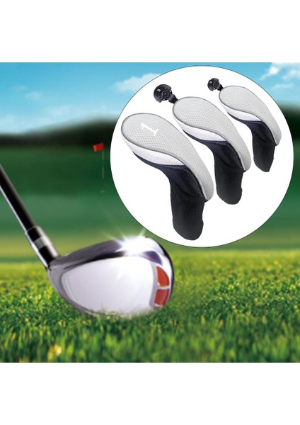 3'lü Golf Kılıfı No. 3 4 5 6 7 x Oversize Golf Gri (Yurt Dışından)