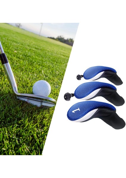 3'lü Golf Kılıfı No. 3 4 5 6 7 x Oversize Golf Mavi (Yurt Dışından)
