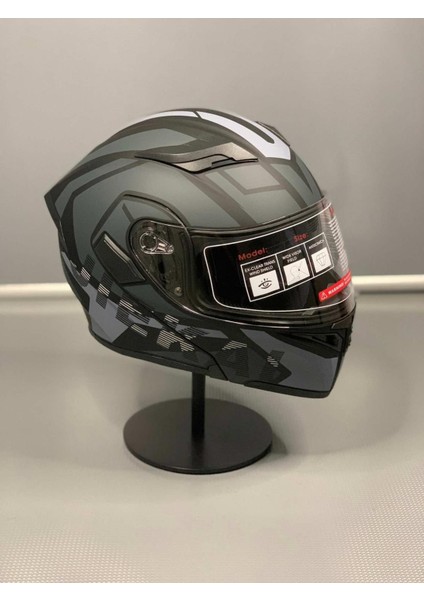 Motopoint JK-902 Güneş Vizörlü Çene Açılır Kask