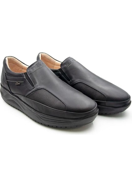 10603 Ortopedik&Therapeutic Rocker Bottom Erkek Deri Ayk. Siyah