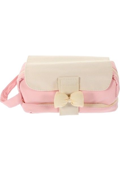 Heamor Büyük Kapasiteli Kalem Kutusu Çantası Sevimli Ilmek Büyük Kapasiteli Fermuarlı Kalem Kutuları Kalem Taşınabilir Ofis Kırtasiye Estetik Makyaj Çantası Masa Düzenleyici Pembe (Yurt Dışından)