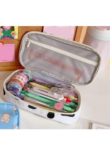 Heamor Büyük Kapasiteli Sevimli Kalem Kutusu, Sevimli Görünüm, Kanvas Malzemesi, Çok Fonksiyonlu Düzenleyici, Geniş Uygulamalar (Yurt Dışından) fiyatları