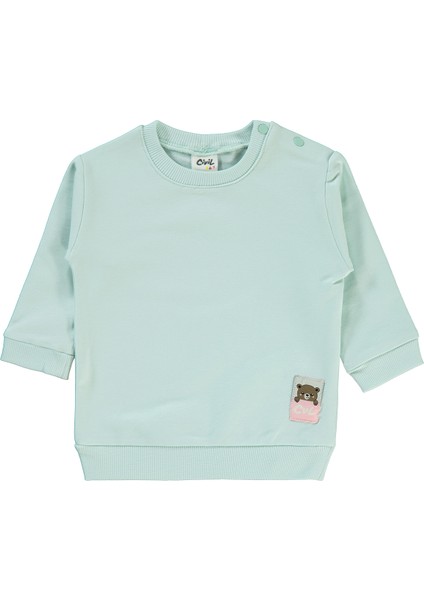 Civil Baby Kız Bebek Sweatshirt 6-18 Ay Mint