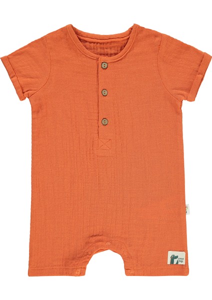 Erkek Bebek Patiksiz Tulum 6-18 Ay Tarçın