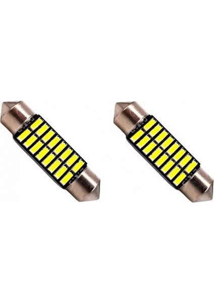 36MM Beyaz 16 Smd Sofit Oto LED Ampulü