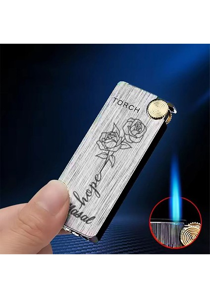 Kişiye Özel Isimli Gazlı Tasarım Çakmak Rüzgara Dayanıklı