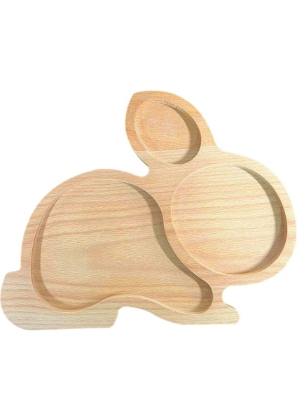 Doğal Ahşap Montessori Duyusal Tepsi Duyusal Disk Eğitici Oyuncak Öncesi 30CMX24CM Tavşan (Yurt Dışından) modelleri