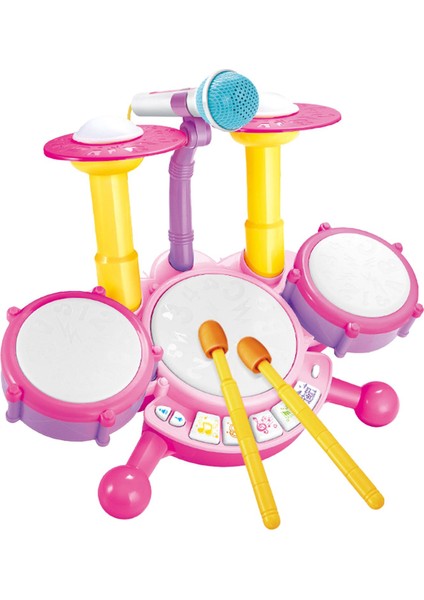 Çocuklar Davul Oyuncak Flaş Işığı Müzik Aleti 6 12 18 Ay Çocuk Çocuklar Için (Yurt Dışından)