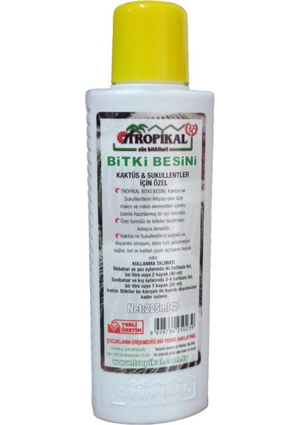 Bitki Besini - Sukulent ve Kaktüs Için 225 ml