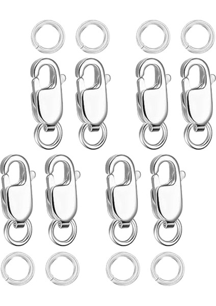 8x Istakoz Pençe Kapatma Klipsler Bilezik Metal Takı Yapımı Malzemeleri (Yurt Dışından)