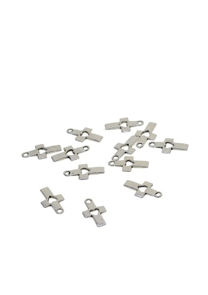 100 Kadın Ş Hollow Çapraz Kolye Kolye Takılar 18X10MM (Yurt Dışından)