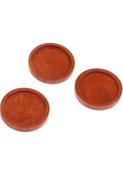 10 Ahşap Kolye Kolye Cabochon Ik Tepsi Kırmızı -25 mm (Yurt Dışından)