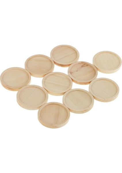 10 Boş Ahşap Kolye Charms Şon I Ahşap - 30 mm (Yurt Dışından)