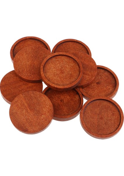 10 Ahşap Kolye Kolye Takımı Cabochon Ik Açık - 30 mm (Yurt Dışından)