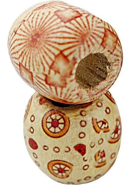 100 17MM Kar Yuvarlak Ahşap Takı Yapımı Şek Spacer Charms Craft 17MM 8mm (Yurt Dışından) fiyatları