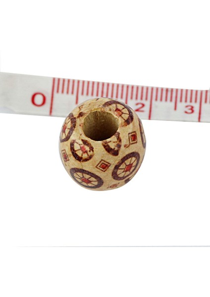 100 17MM Kar Yuvarlak Ahşap Takı Yapımı Şek Spacer Charms Craft 17MM 8mm (Yurt Dışından) modelleri