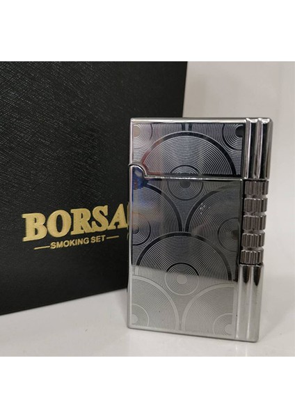 Lüks Dupont Tasarımlı Metal Gazlı Çakmak Silver