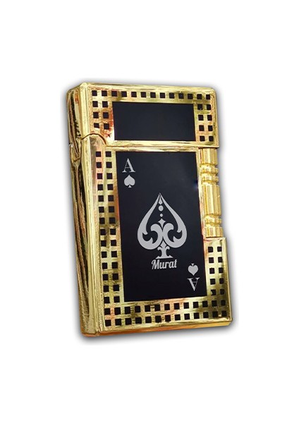 Kişiye Özel Isimli Metal Çakmak Maça Ası Tasarım Gazlı Çakmak fiyatları