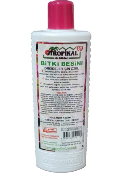 Bitkiler Için Besin 500 ml X4 Adet Set