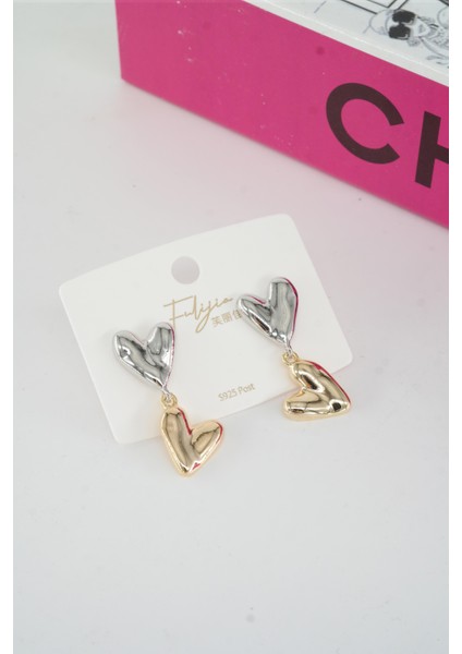 Kadın Vip Seri Gümüş Klipsli Anti Alerjenik Küpe STL003 modelleri