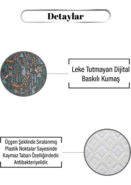 Koyu Tonlu Doğa Desen Dijital Baskılı Zenit Kilim fiyatları