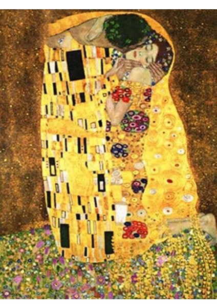 Öpücük Sayılarla Boyama Seti 50x65 cm (Tuvale Gerili)