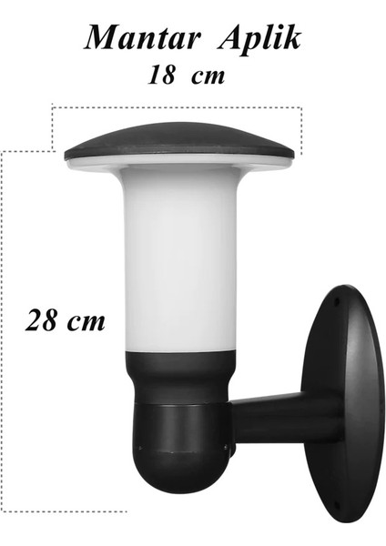 Ucuz Geldi Bahçe Lambaları Mantar Aplik Bahçe Aydınlatma Zita Bahçe Lambası Bahçe Aplik