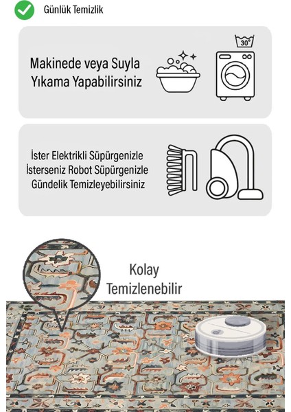 Otantik Çiçek Desen Dijital Baskılı Zenit Kilim fiyatları