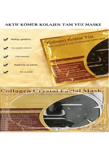 Aktif Kömür Kolajen Collagen Yüz Maskesi