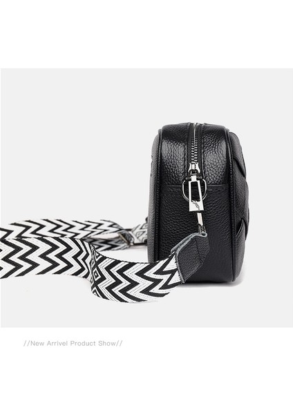 Moda Düz Renk Omuz Çantası Crossbody Çanta Kadın Deri Dokuma Çanta Cep Telefonu Çanta (Yurt Dışından)