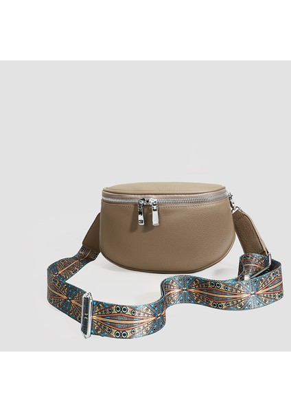 Yüksek Kaliteli Hakiki Deri Kadın Crossbody Omuz Çantaları Lüks Düz Renk Inek Deri Çanta Kadın Messenger Tote Kesesi (Yurt Dışından)