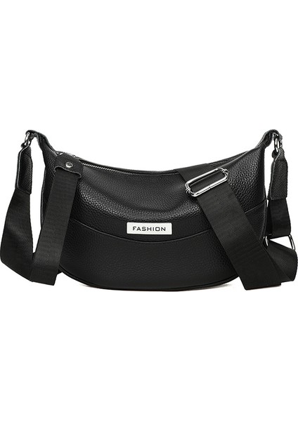 Hakiki Deri Moda Yarım Ay Omuz Çantası Kadınlar Için Yumuşak Deri Koltukaltı Çanta Yeni Crossbody Çanta (Yurt Dışından)