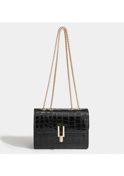 Kadın Çantası High-End Timsah Desen Çanta Hafif Lüks Retro Zincir Küçük Kare Çanta Moda Çok Yönlü Crossbody Omuz Çantası (Yurt Dışından) fiyatları