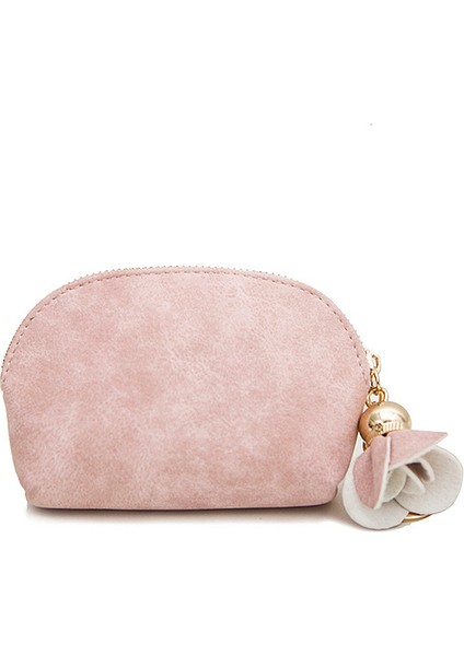 Petal Püskül Kolye Mini Bozuk Para Cüzdanı Pu Parlak Izgara Küçük Cüzdan Kadın Küçük Bozuk Para Cüzdanı Yaratıcı Kart Paketi (Yurt Dışından)
