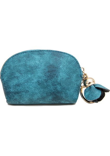 Petal Püskül Kolye Mini Bozuk Para Cüzdanı Pu Parlak Izgara Küçük Cüzdan Kadın Küçük Bozuk Para Cüzdanı Yaratıcı Kart Paketi (Yurt Dışından)