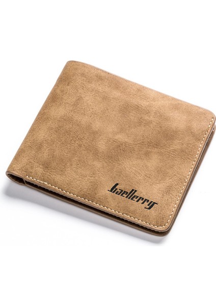Erkekler Kısa Bifold Suni Deri Masculina Kredi Kımlık Kartı Tutucu Cüzdan Billfold Çanta Debriyaj Katı Hombre Iş Ince (Yurt Dışından)