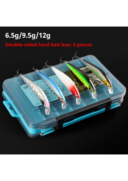 Batan Kalem Yem 5 Parça Kutuda 6.5G-7CM/9.5G-9CM/12G-10.5CM Wobbler Sert Yemler Alabalık Uskumru Mikro Deniz Balıkçılığı Cazibesi Bas Lures (Yurt Dışından)