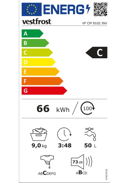 Vf cm 1022 Inv C Enerji Sınıfı 10 kg 1200 Devir Çamaşır Makinesi